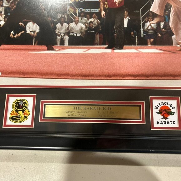 The Karate Kid Zabka & LaRusso Dual Autograph Signed 16x20 Photo Framed JSA - Picture 6 of 6